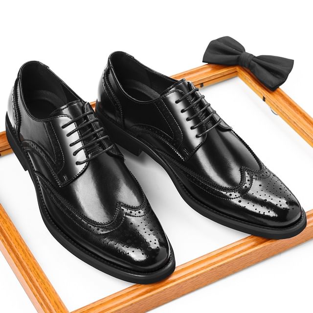 Jozev-Lace-Up Wingtip Brogue Derby Shoes
