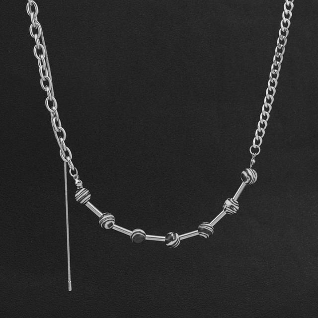 Juanitro-Beaded Chain Necklace