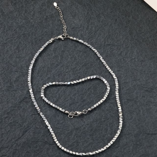 Juanitro-Beaded Necklace Bracelet