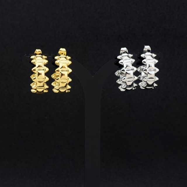 Juanitro-Gear Alloy Open Hoop Earring