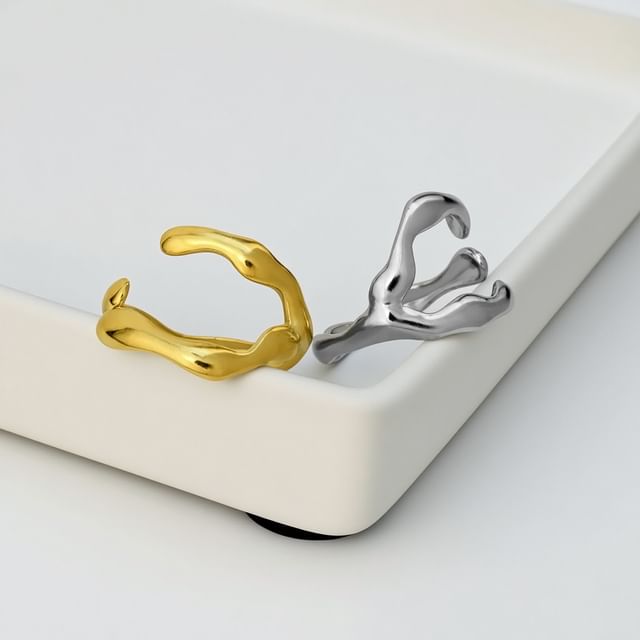 Juanitro-Irregular Alloy Open Ring