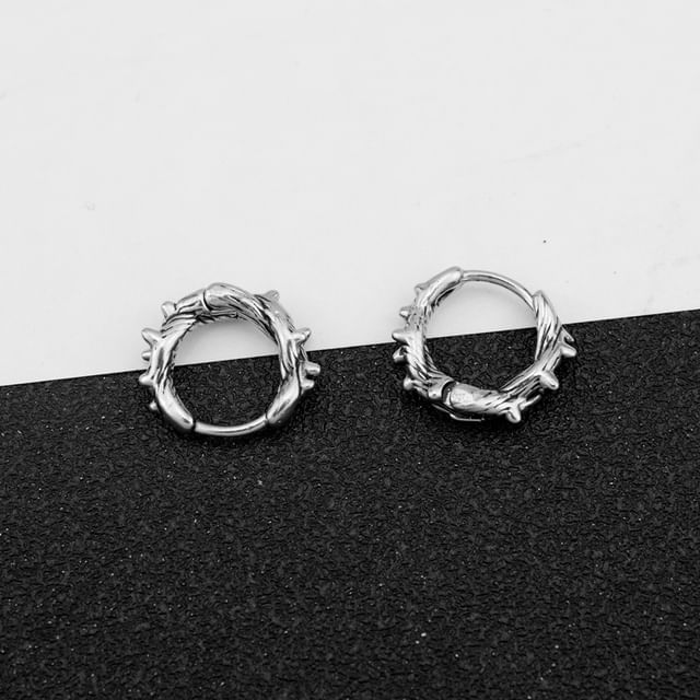 Juanitro-Thorn Alloy Huggie Earring