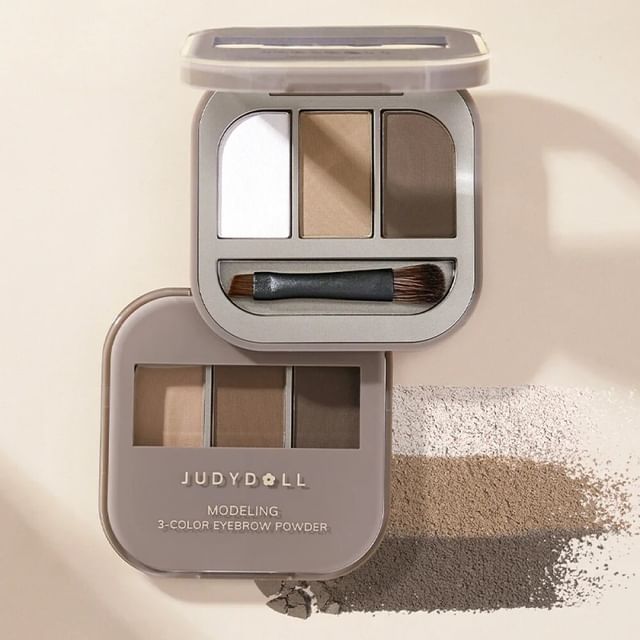 Judydoll-3 Shade Eyebrow Powder -Poudre à sourcils
