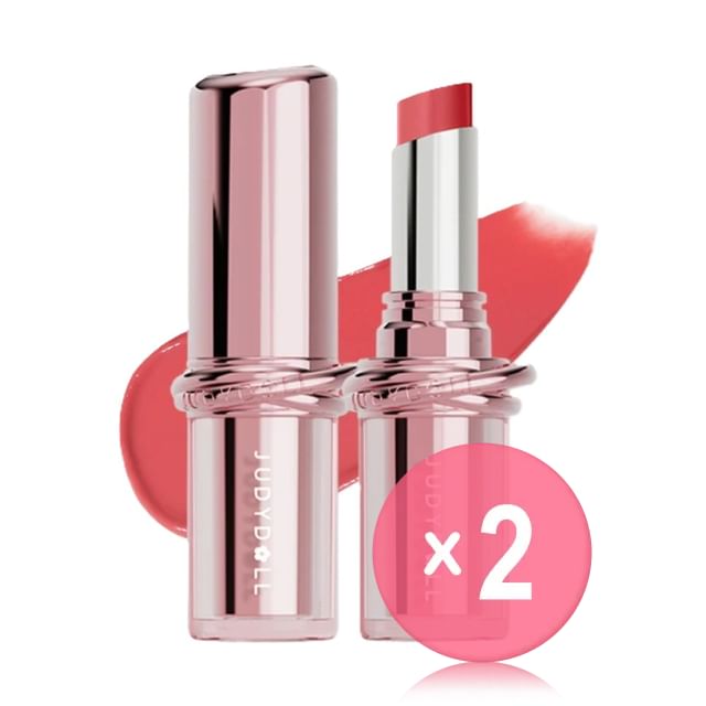 Judydoll-Stay Shine Lipstick - Rouge à lèvres brillant longue tenue - 9 teintes - lot de 2