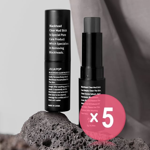 JULIA POP-Blackhead Clear Mud Stick 5pcs Bundle Set