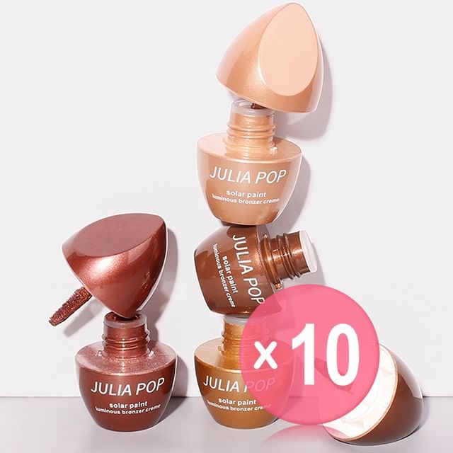 JULIA POP-Natural Bronzer Liquid Contour - 4 Colours 10pcs Bundle Set