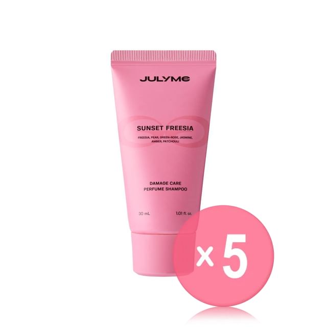 JULYME-Damage Care Perfume Shampoo Sunset Freesia Mini 5pcs Bundle Set