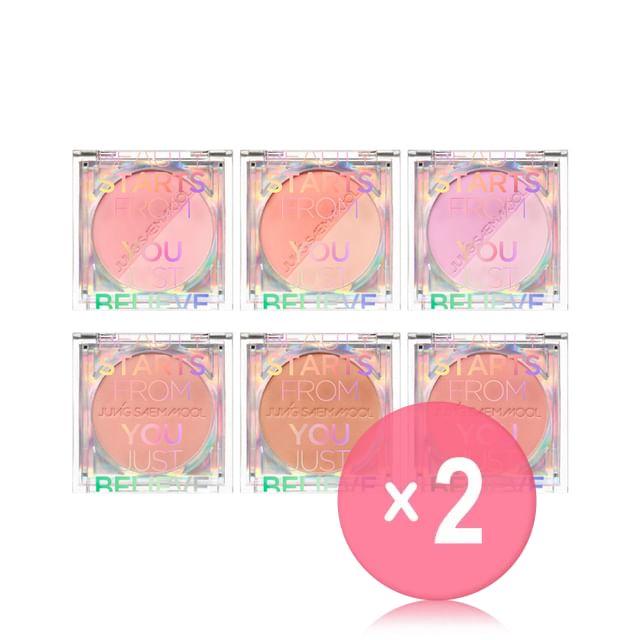 JUNG SAEM MOOL-Colorpiece Blush - 6 Types 2pcs Bundle Set
