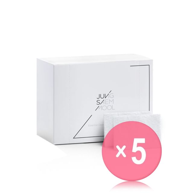JUNG SAEM MOOL-Essential Cleansing Cotton Pad 5pcs Bundle Set