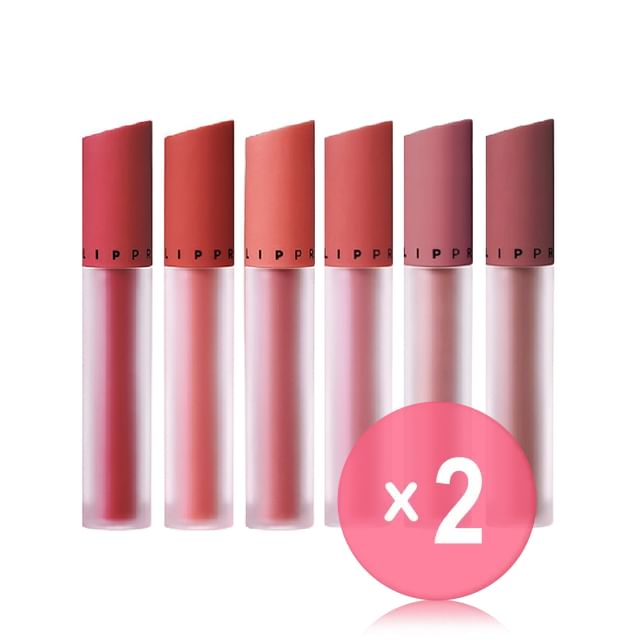 JUNG SAEM MOOL-Lip-Pression See-Through Tint - 6 Colors 2pcs Bundle Set