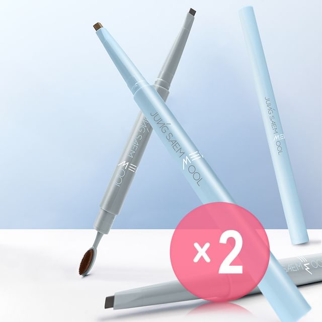 JUNG SAEM MOOL-Men 24H Brow Builder - 2 Colors 2pcs Bundle Set