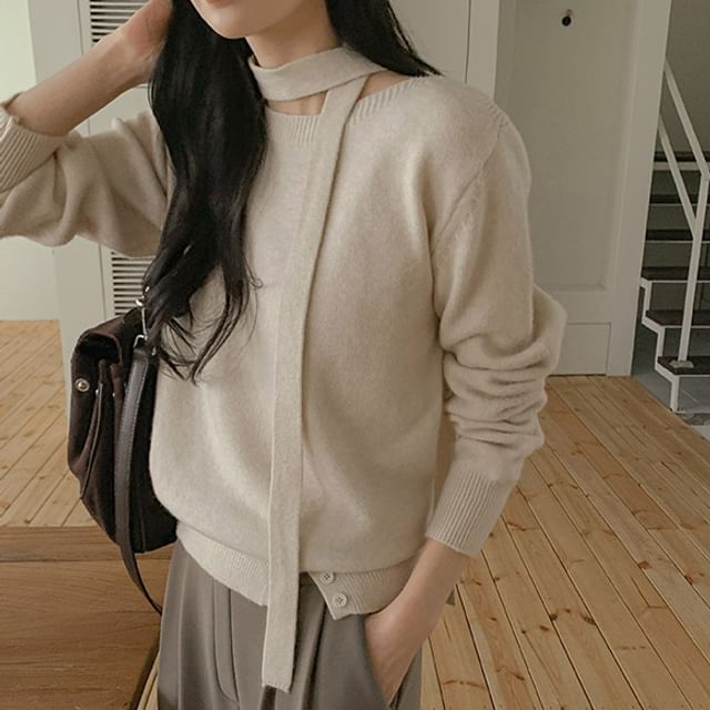JUSTONE-Bateau Sweater with Sash