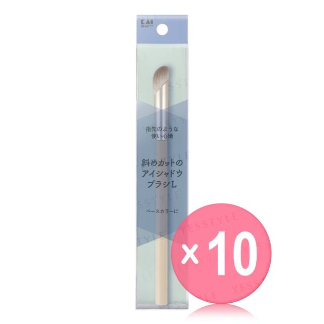 KAI-Angled Eyeshadow Brush L 10pcs Bundle Set