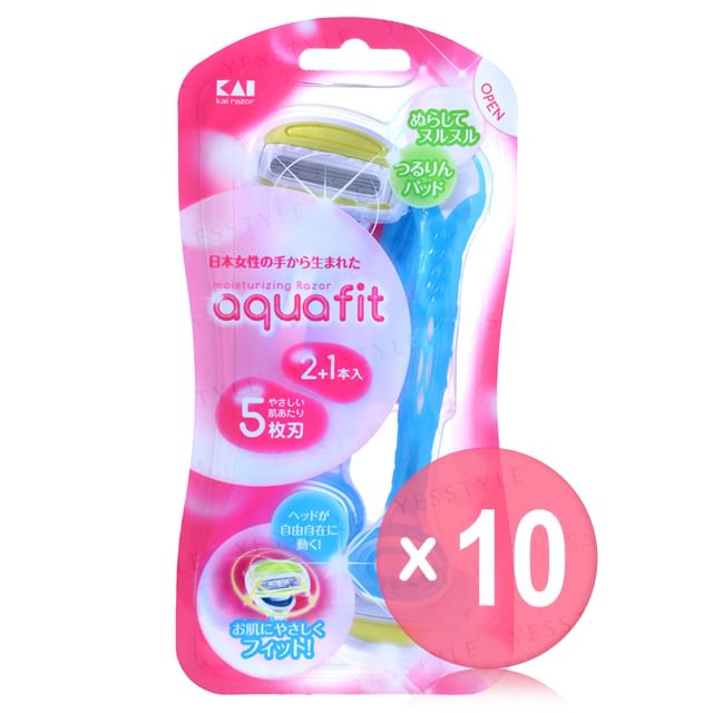 KAI-Aquafit Razor For Body 10pcs Bundle Set