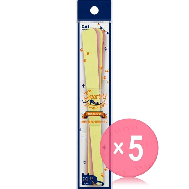 KAI-Creartry Emery Board 5pcs Bundle Set