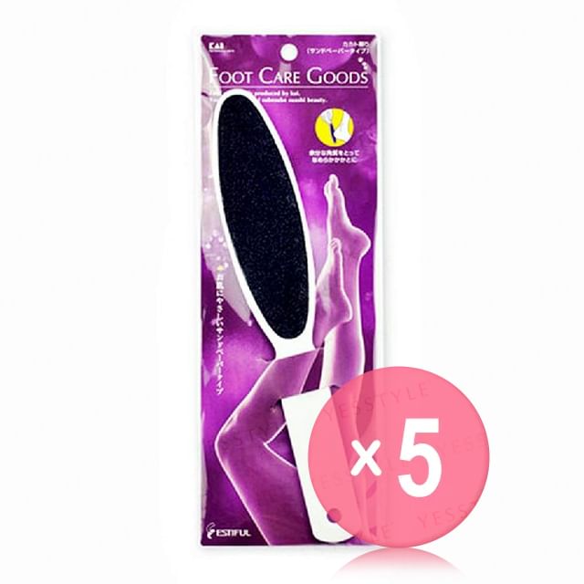 KAI-Estiful Cracked Heels Exfoliater Sandpaper 5pcs Bundle Set