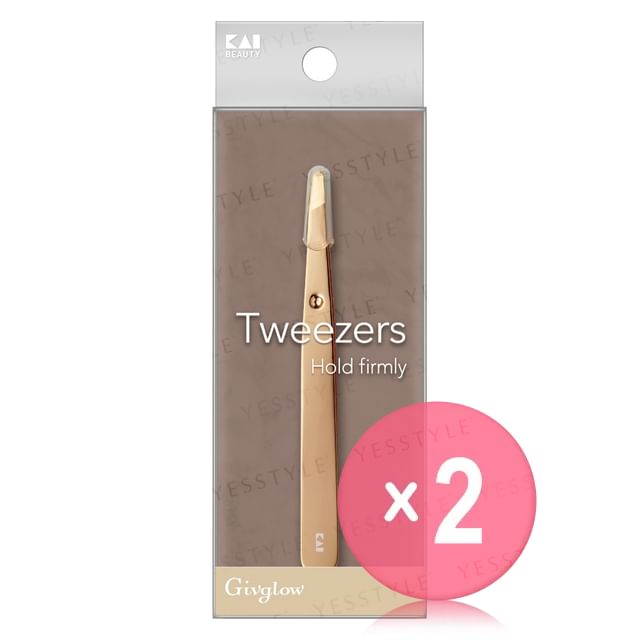 KAI-Givglow Tweezers 2pcs Bundle Set