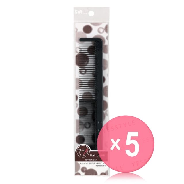 KAI-Men Hair Comb 5pcs Bundle Set