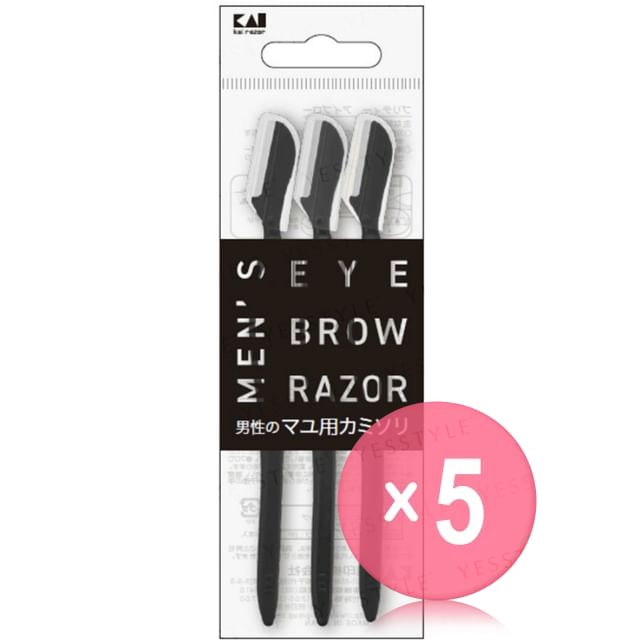 KAI-Mens Eyebrow Razor 5pcs Bundle Set