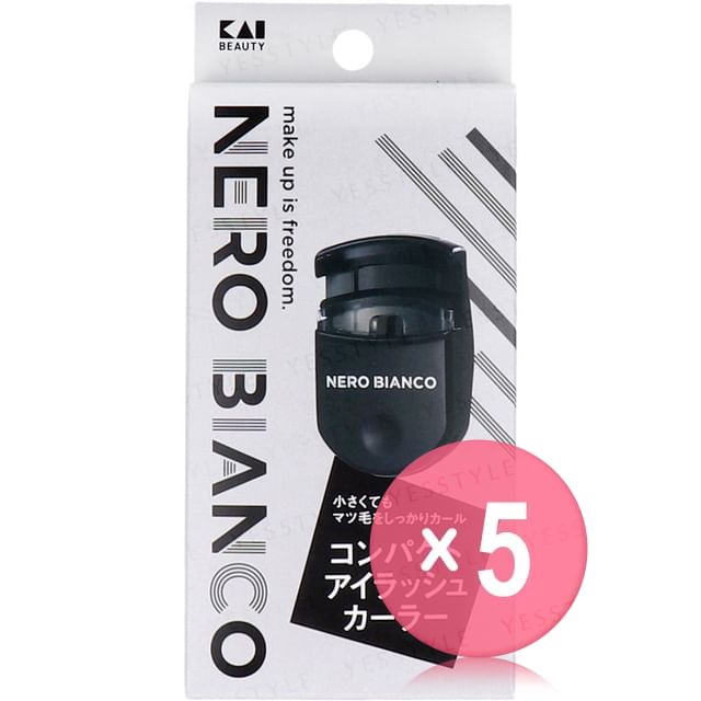 KAI-NERO BIANCO Compact Eyelash Curler 5pcs Bundle Set