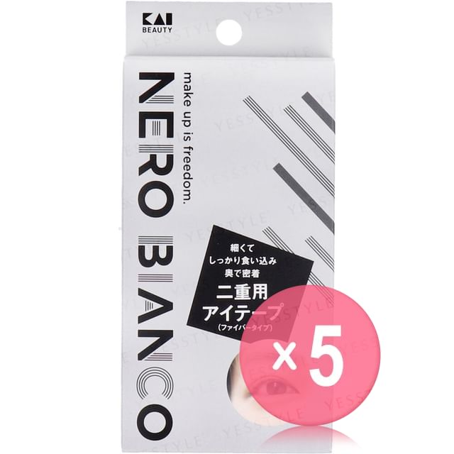 KAI-NERO BIANCO Double Eye Tape Fiber Type 5pcs Bundle Set