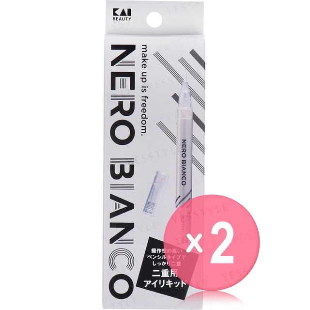KAI-NERO BIANCO Eye Liquid for Double Eyelids 2pcs Bundle Set