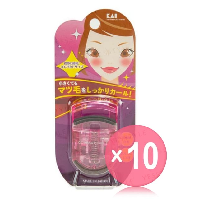 KAI-Pink Eyelash Curler 10pcs Bundle Set