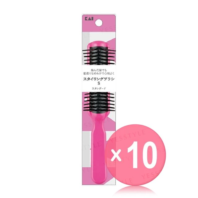 KAI-Pink Styling Brush Standard S 10pcs Bundle Set