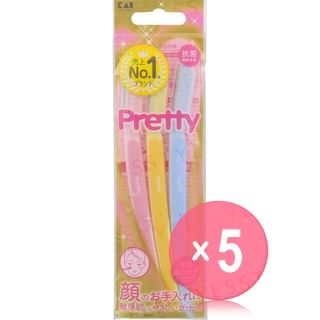 KAI-Pretty Sensitive Skin Face L Razor 5pcs Bundle Set