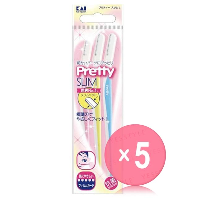 KAI-Pretty Slim Razor L 5pcs Bundle Set