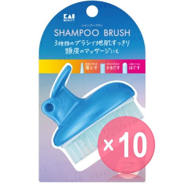 KAI-Shampoo Brush 10pcs Bundle Set