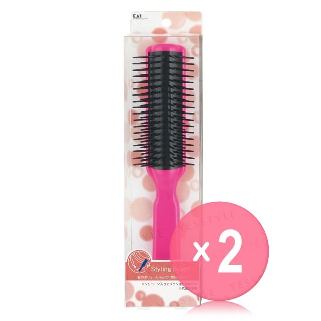 KAI-Styling Brush Standard L Pink 2pcs Bundle Set