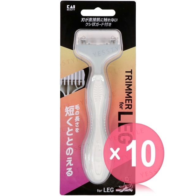 KAI-Trimmer for Leg Razor 10pcs Bundle Set