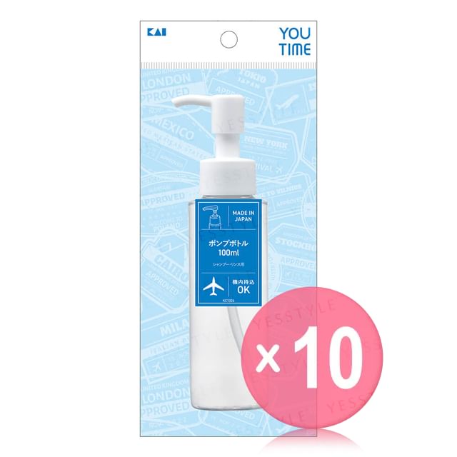 KAI-You Time Pump Bottle 100ml 10pcs Bundle Set