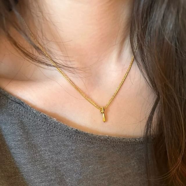 Kamuel-Pendant Layered Necklace