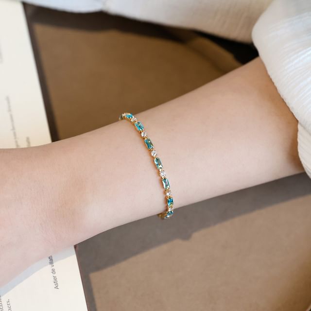 Kamuel-Rhinestone Alloy Bracelet