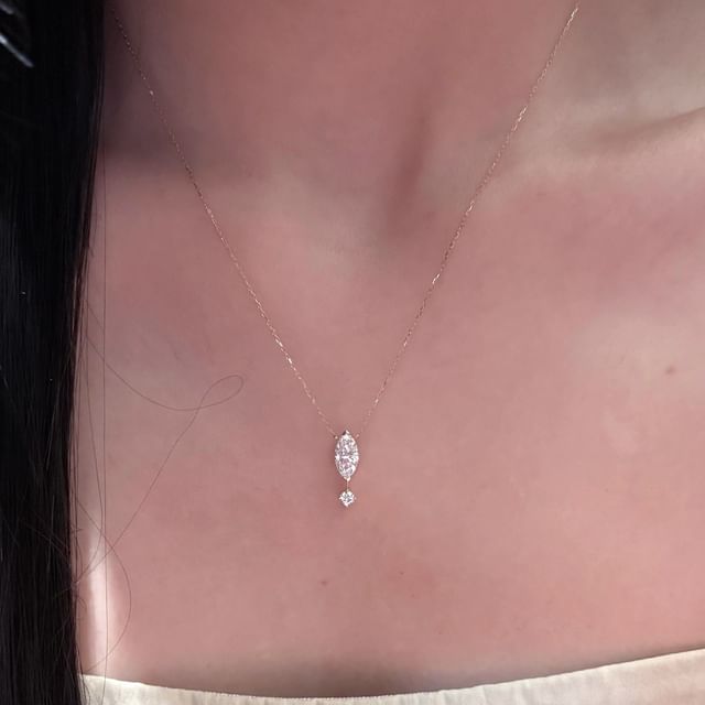 Kamuel-Rhinestone Pendant Necklace