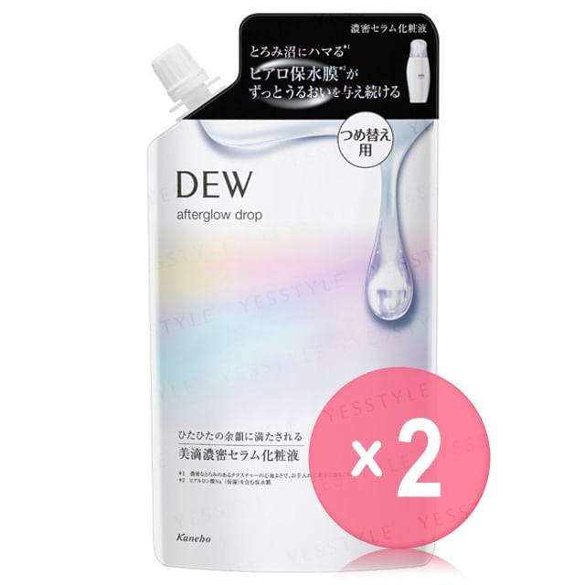 Kanebo-Dew Afterglow Drop Refill 2pcs Bundle Set