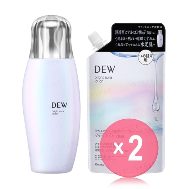 Kanebo-Dew Bright Aura Lotion 2pcs Bundle Set