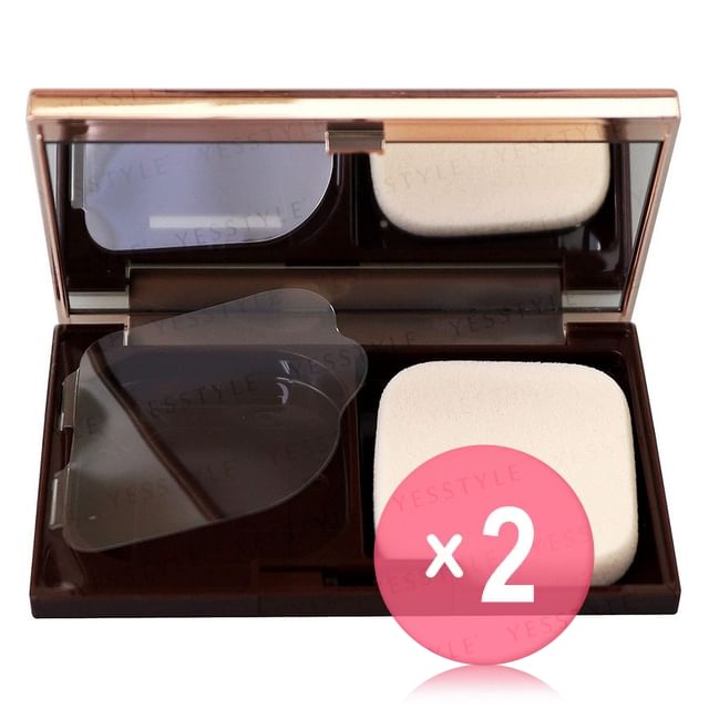 Kanebo-Dew Superior Powder Concentrate Case With Sponge 2pcs Bundle Set
