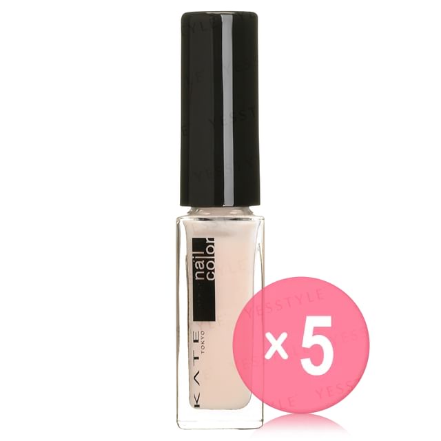 Kanebo-Kate Nail Color Base Coat N Natural Pink 5pcs Bundle Set