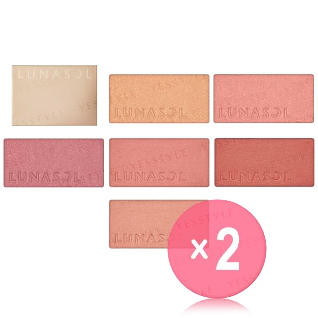 Kanebo-Lunasol Coloring Sheer Cheeks Glow 2pcs Bundle Set