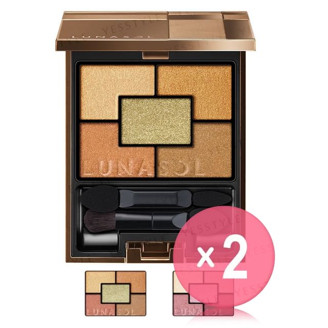 Kanebo-Lunasol Geminate Eyes N 2pcs Bundle Set