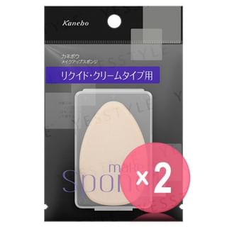 Kanebo-Makeup Sponge For Liquid Cream Type 2pcs Bundle Set