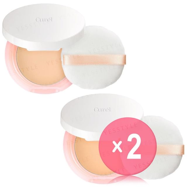 Kao-Curel Base Makeup Powder Foundation SPF 16 PA 2pcs Bundle Set