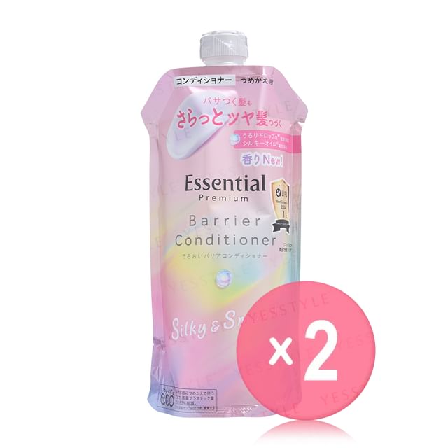 Kao-Essential Premium Barrier Conditioner Silky Smooth Refill 2pcs Bundle Set