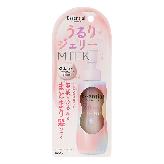 新品　URUOI MILKY ESSENCE 50ml　4本　サンプル付き Kao - Essential Premium Ururi Jelly Hair Milk | YesStyle