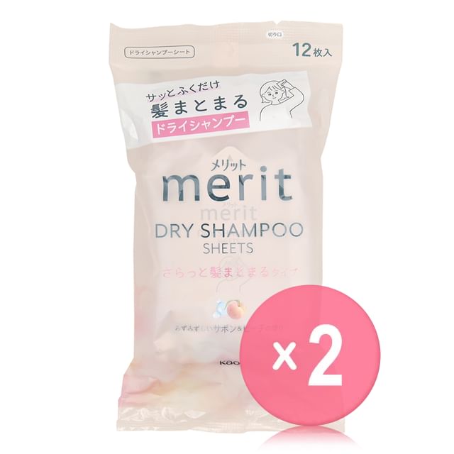 Kao-Merit Day Dry Shampoo Sheets 2pcs Bundle Set