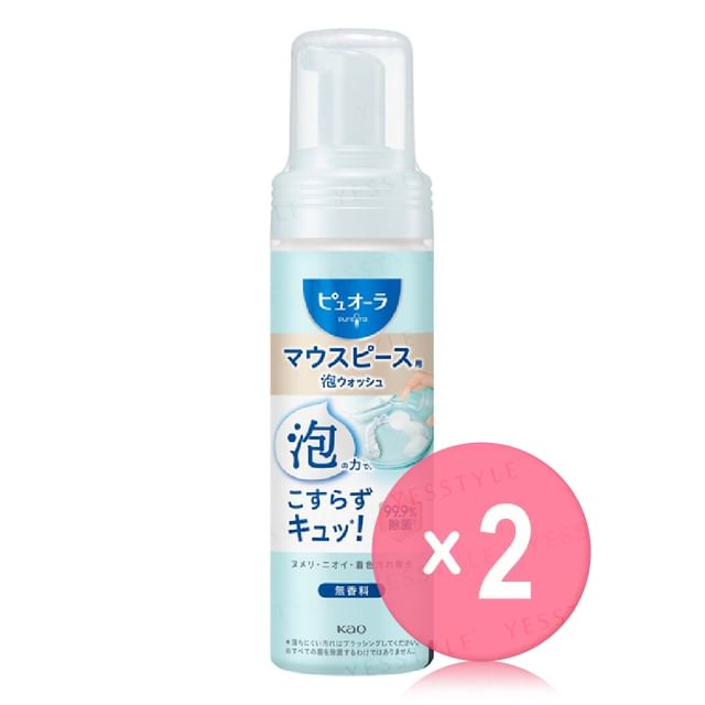 Kao-PureOra Foaming Mouthpiece Wash Unscented 2pcs Bundle Set