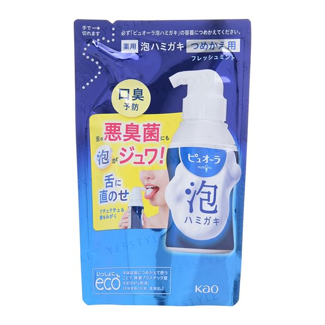 Kao-PureOra Foaming Toothpaste Fresh Mint Refill